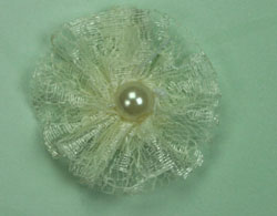 GT-3.5cm Ivory Lace Pearl Flower
